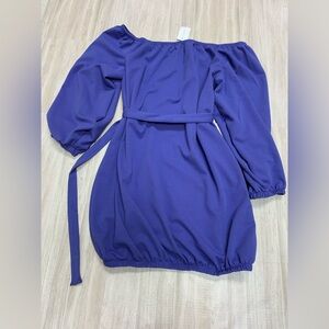 Curvy Girl by Ashley Stewart Purple Dress